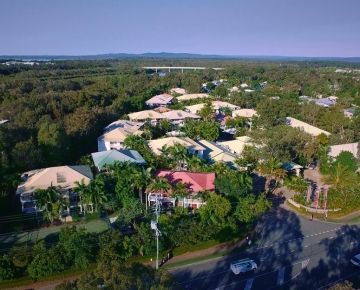 Aerial view  of resort