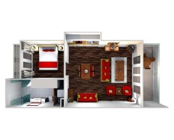 1 Bedroom Superior Apartment Layout